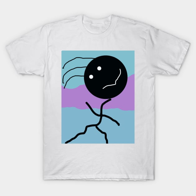 Dancing Kid Stick Figure T-Shirt by Eigo Wild